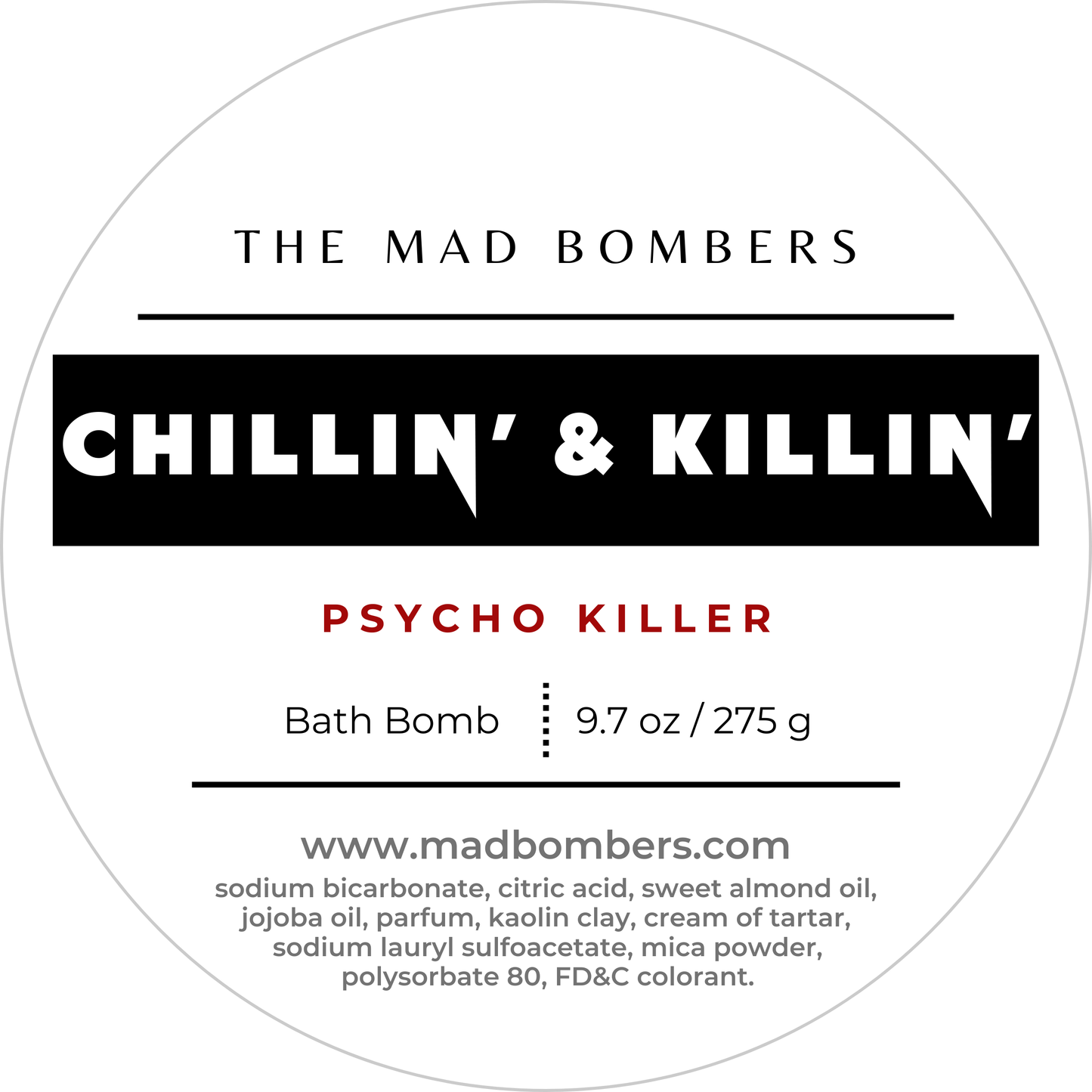 Chillin' & Killin' | XL Bath Bomb