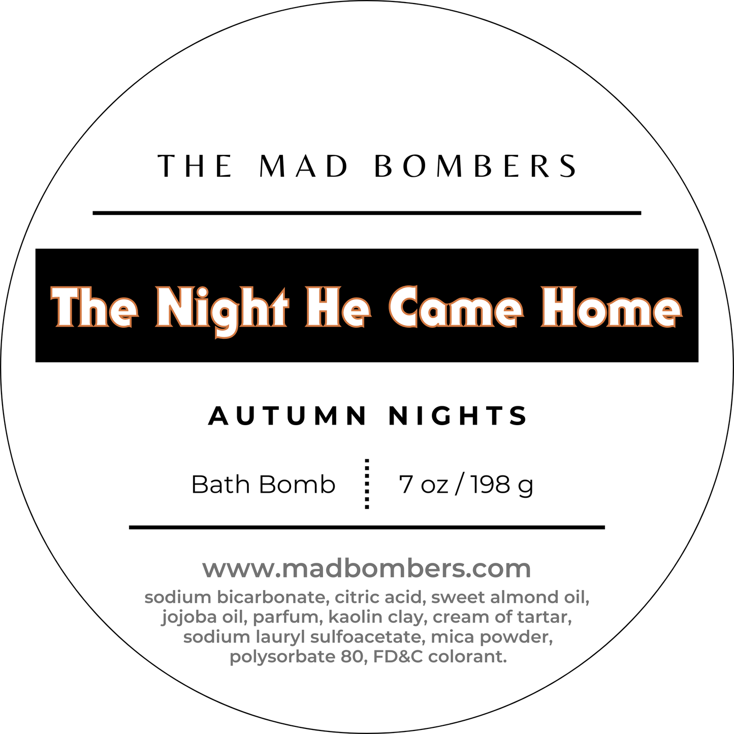The Night He Came Home | Bath Bomb